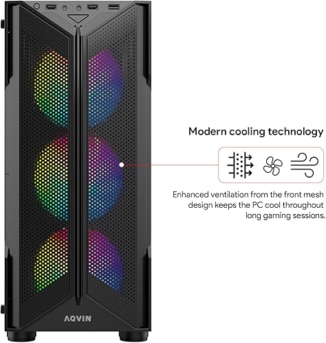 Miniatura 5 de AQ20 Tower Gaming PC de sobremesa - Procesador Intel Core i7 de 4 núcleos hasta 4.0 Ghz, SSD de 2 TB 32 GB RAM DDR4, GeForce GTX 1660 Super GDDR6 6