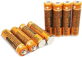 Battery for Panasonic Cordless Phone HHR-65AAABU HHR-55AAABU HHR-75AAA/B-4 Ni-MH 8pcs with Plastic Box (8pcs HHR-55AAABU)