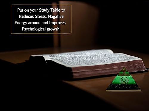 Miniatura 5 de Amazing Gemstone Pirámide de orgón grande  Cristal de pirámide de amatista que brilla en la oscuridad  Pirámide de orgonita  Pirámides de órgano