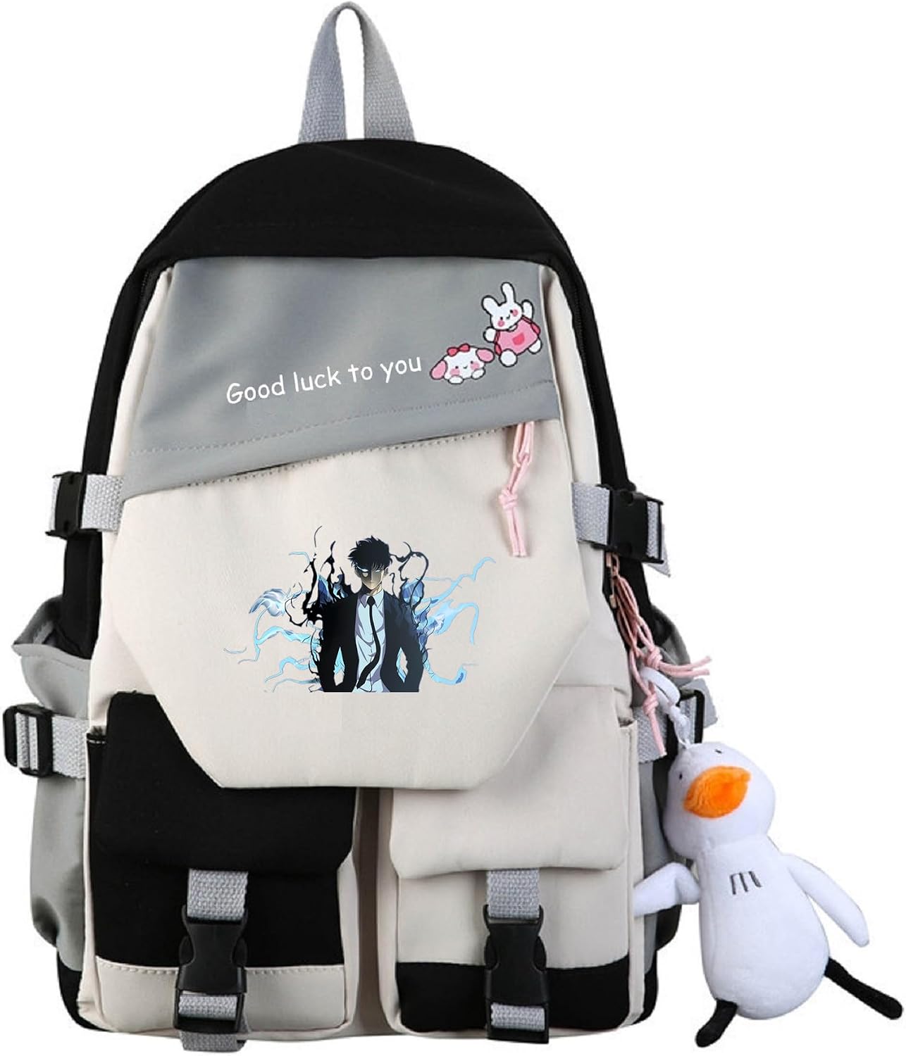 ISaikoy Anime Solo Leveling Backpack Daypack Bookbag Daypack School Bag Shoulder Bag 3