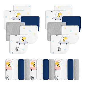 Viviland Baby Washcloths Super Soft Baby Bath Towels for Newborn 24 Pack Absorbent Face Body Wash Cloth for