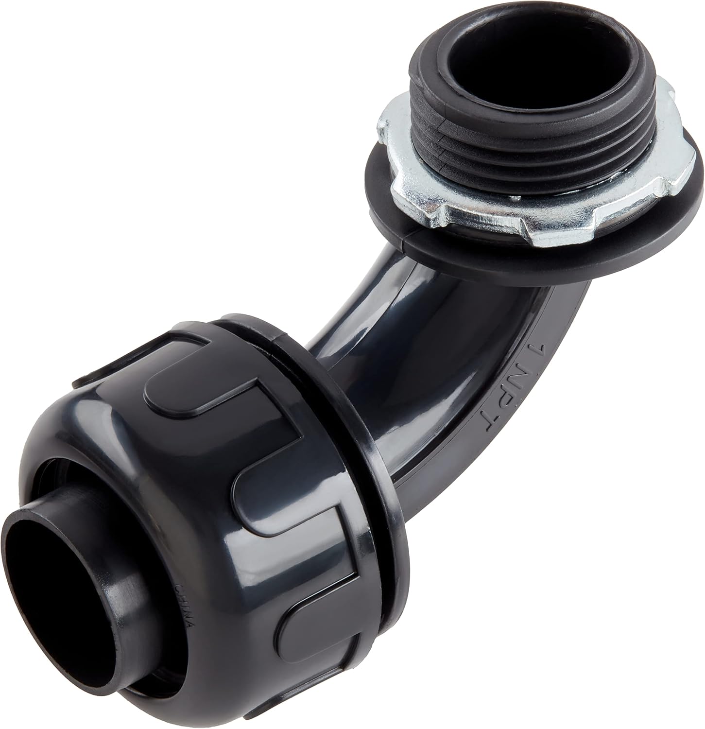 1/2" - Box of 100 - Black UL Listed Non-Metallic Electrical Liquid Tight Conduit Angle Fittings