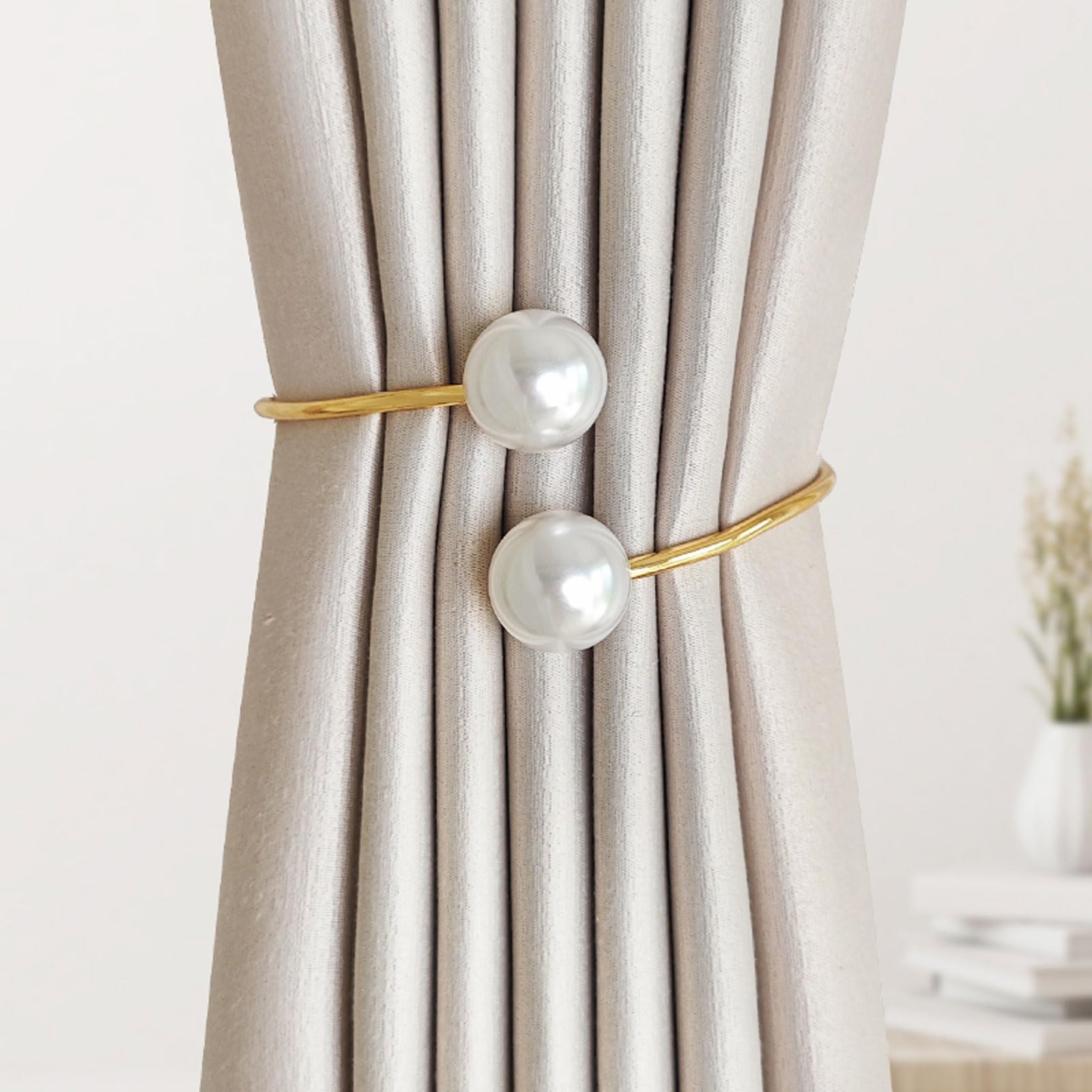 Tieback Fibbia per Tende,Cravatta per Tende,Tende Tiebacks Clip Fibbia,Resistente all'Usura,No Perforazione,Essere Utilizzati per Un Lungo Periodo,per Camera da Letto Soggiorno Decorazione