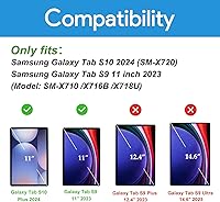 Vista 2 de ProCase Funda de teclado para Galaxy Tab S10 2024 SM-X720/S9 de 11 pulgadas 2023 SM-X710/X716B/X718U con soporte para bolígrafo S, funda protectora