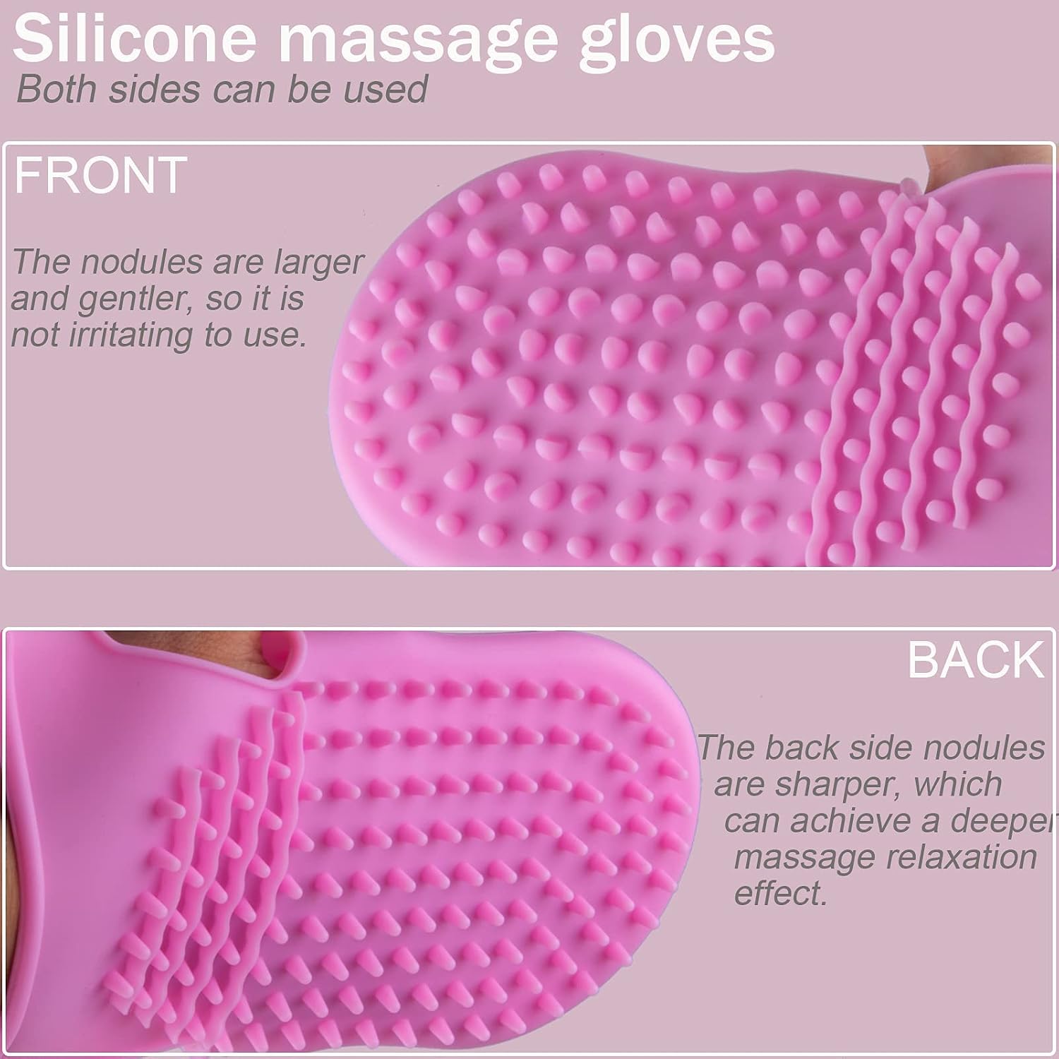 2 Pairs Professional Massage Mitts (Pink) image 5