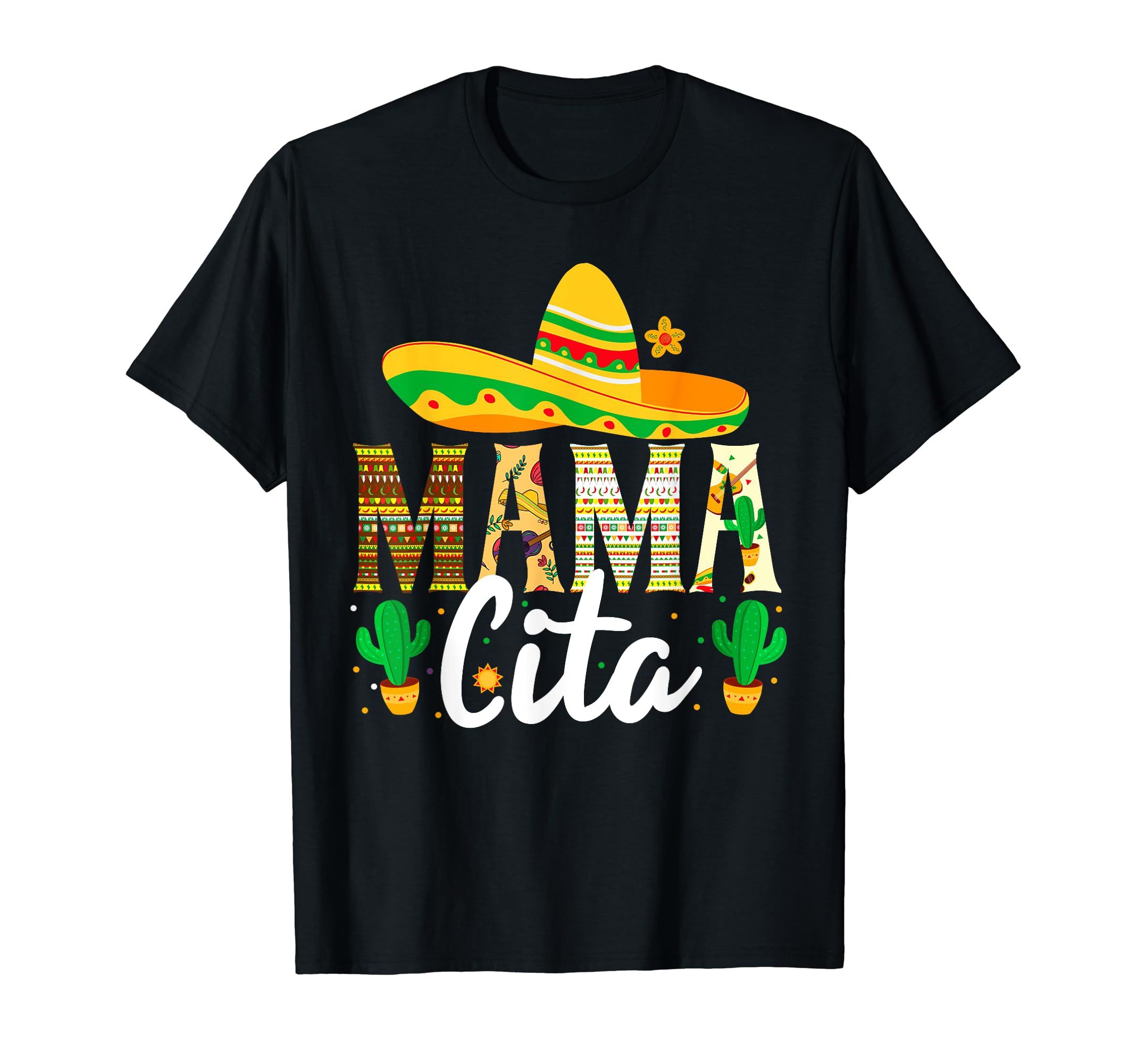 Mamacita Cinco de Mayo 5 De Mayo Cactus Fiesta Mother's Day T-Shirt