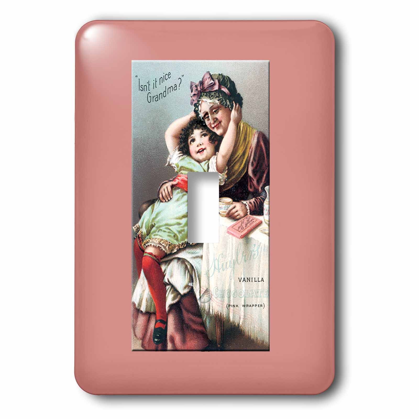 Interrupteur simple 3dRose Huylers pour remplacer plaque blanche