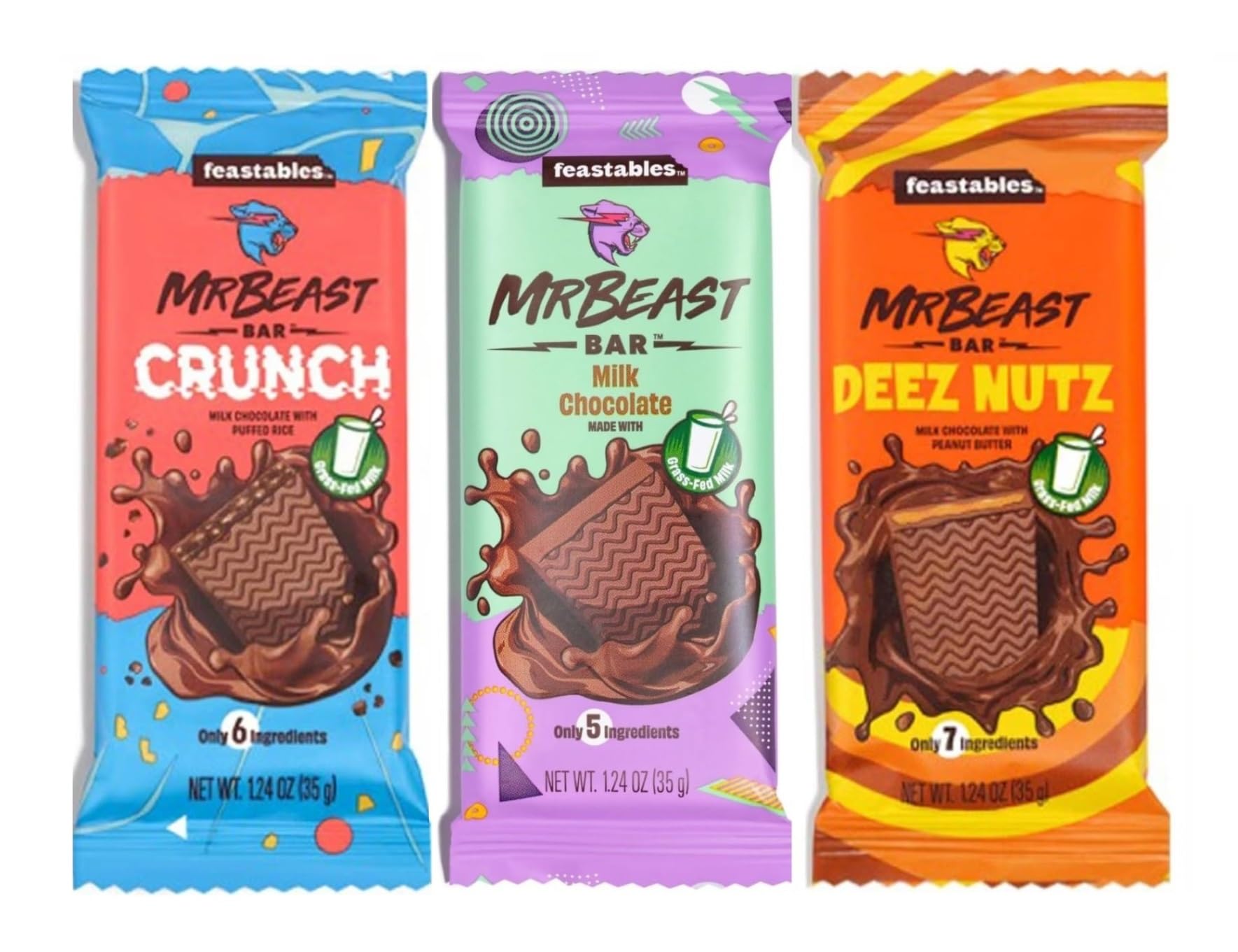 See full amazon price history chart for Mr. Beast Verity Pack Delicious Chocolate Bar (Crunch Milk Chocolate Bar, Milk Chocolate Bar, Deez Nutz Milk Chocolate Peanut Butter Bar) Each 35gm (Pack Of 3) Mr. Beast Verity Pack Delicious Chocolate Bar (Crunch Milk Chocolate Bar, Milk Chocolate Bar, Deez Nutz Milk Chocolate Peanut Butter Bar) Each 35gm (Pack Of 3) (B0CPC1N2VB) Amazon Price History, Amazon Price Tracker