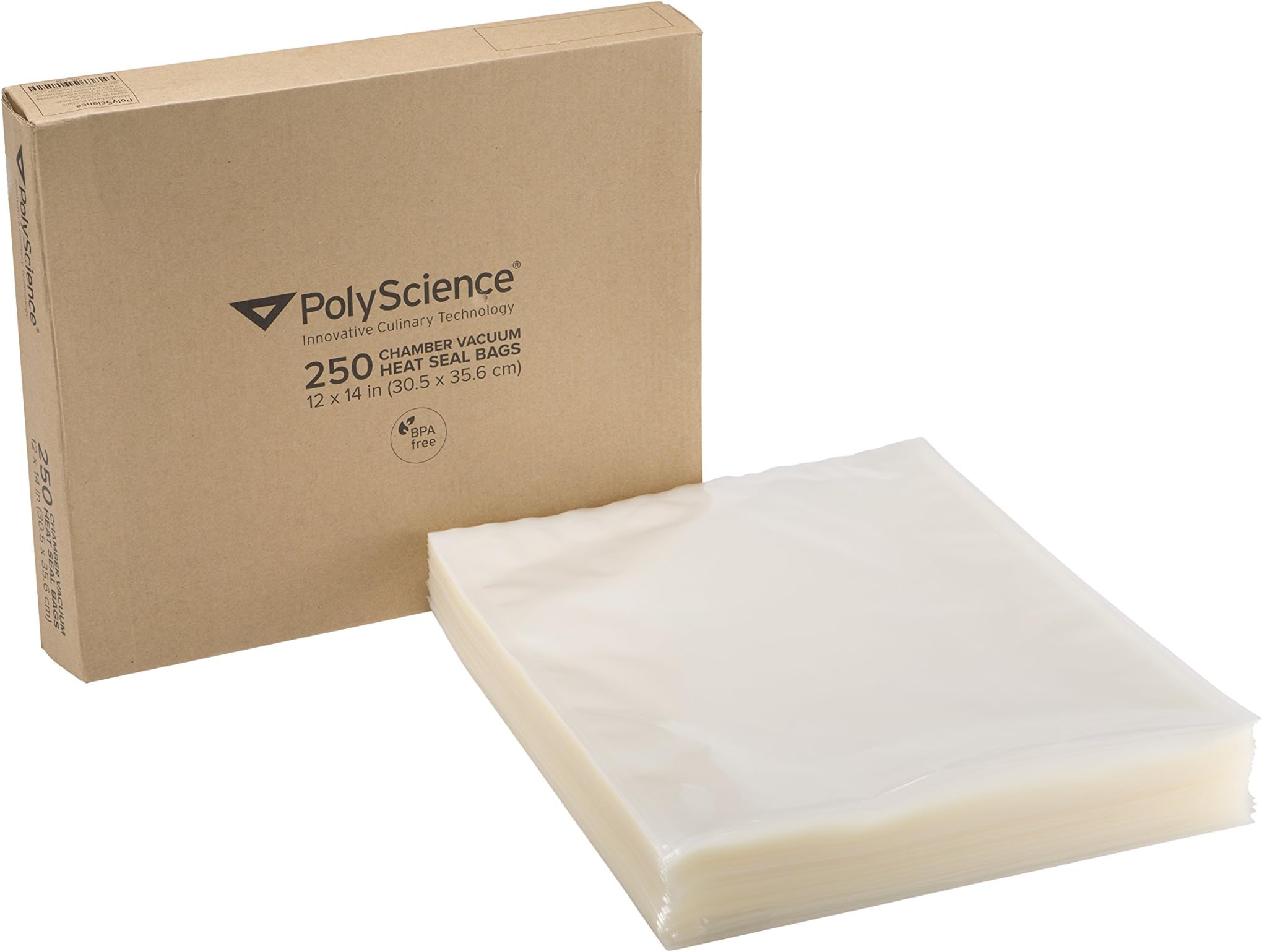 PolyScienceCulinary Chamber Vacuum Bags, 12 by 14-Inch, Clear, Case of 250