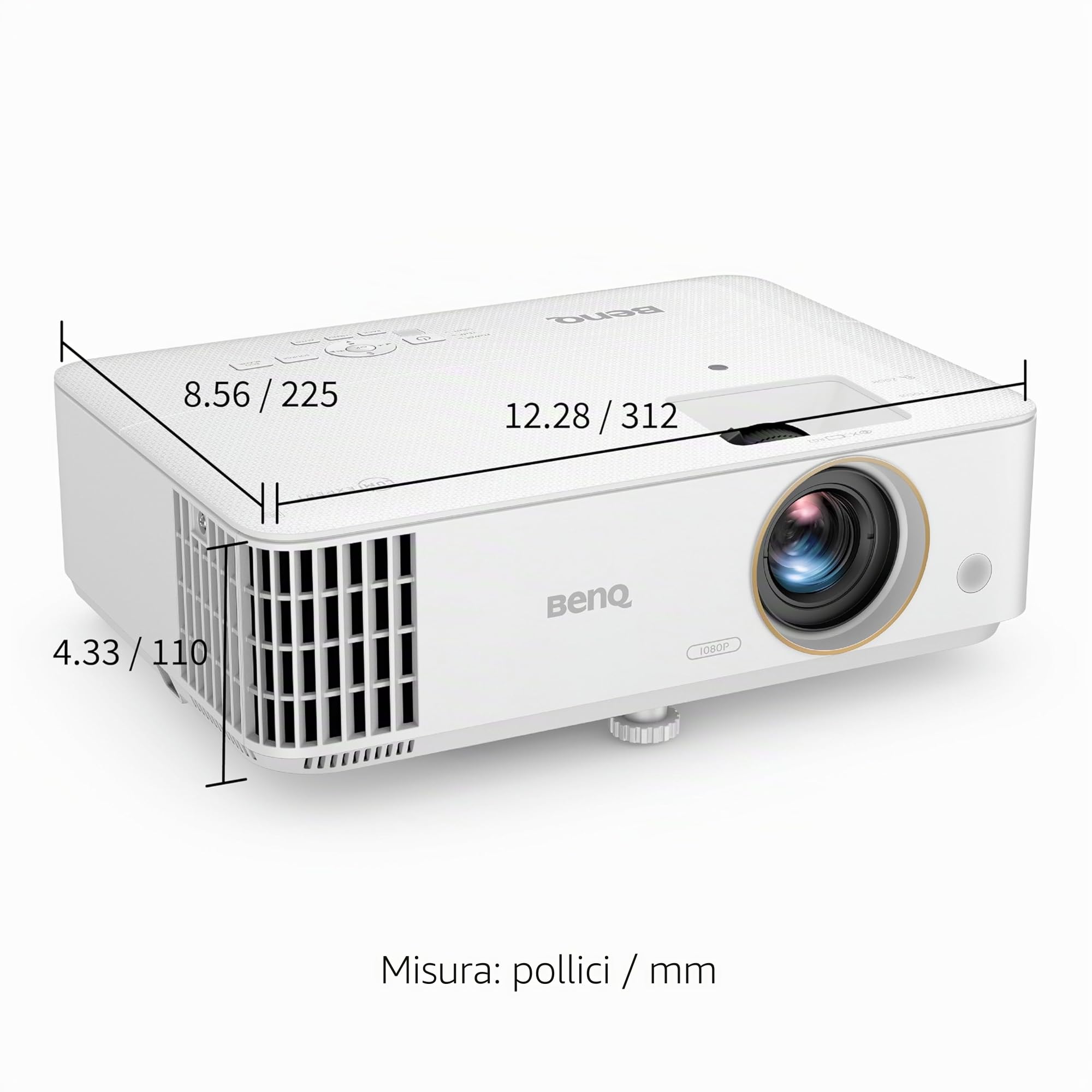 BenQ TH685i Videoproiettore da Gaming 1080p - Supporto a 4K HDR - Refresh Rate a 120Hz - 3500 Lumen ANSI - Bassa Latenza a 8.3ms - Modalità Migliorata di Gioco