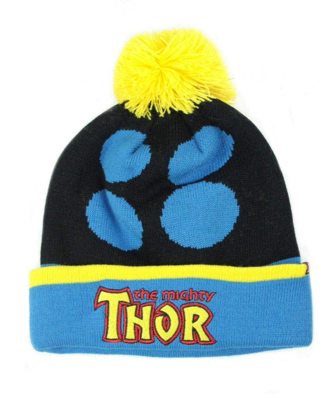 Marvel Bobble Hat - Adult - Black - Acrylic