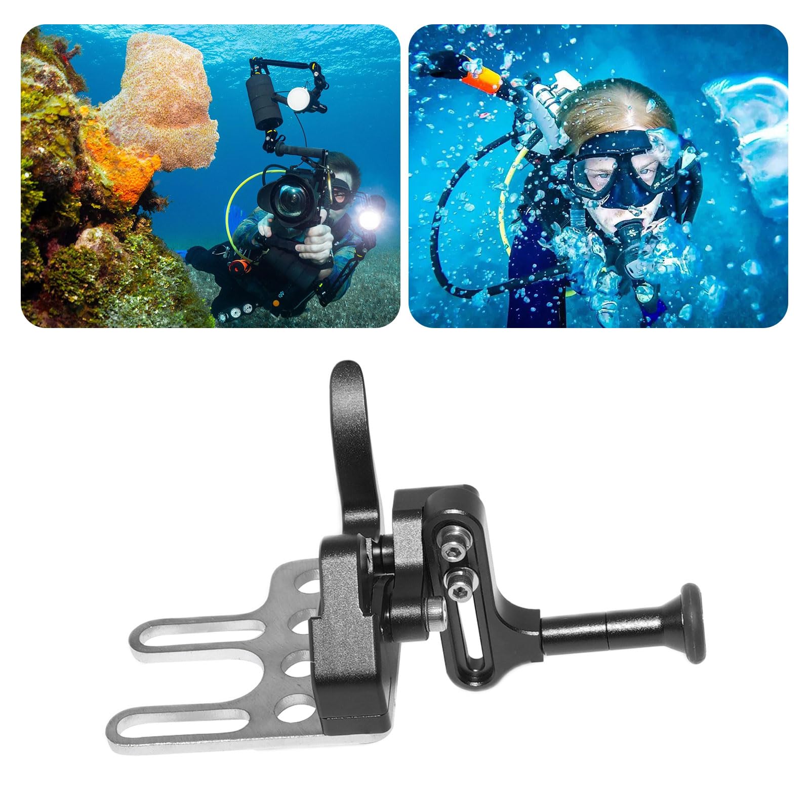 Nitescuba NS10-S Déclencheur avec Levier d'Extension pour Plateau de Plongée, Stabilisateur de Boîtier de Caméra Sous-Marine