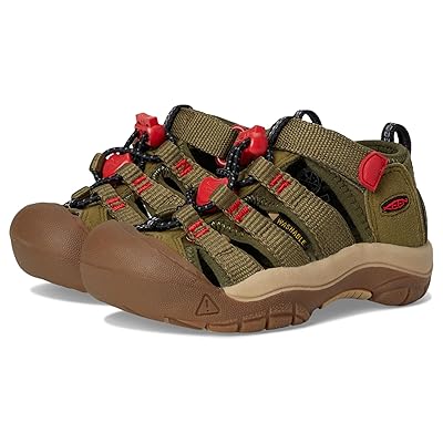 KEEN Kids Newport H2 (Toddler/Little Kid) Kids Shoes Martini Olive/Aura Orange
