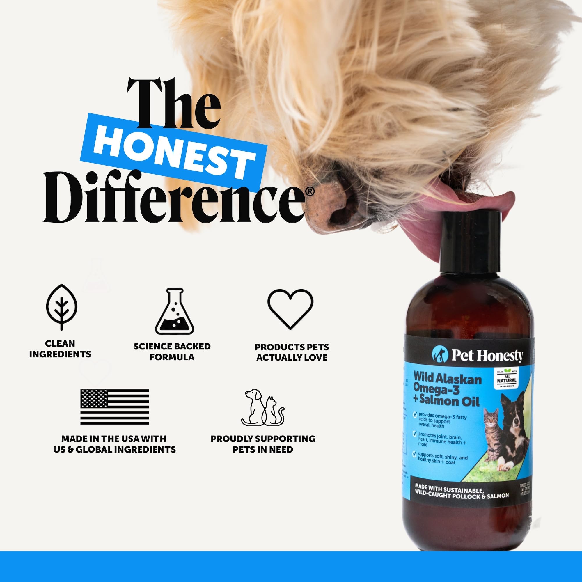 Pet Honesty Vet Recommended Salmon Oil for Dogs and Cats, 8oz — Amazon image 8