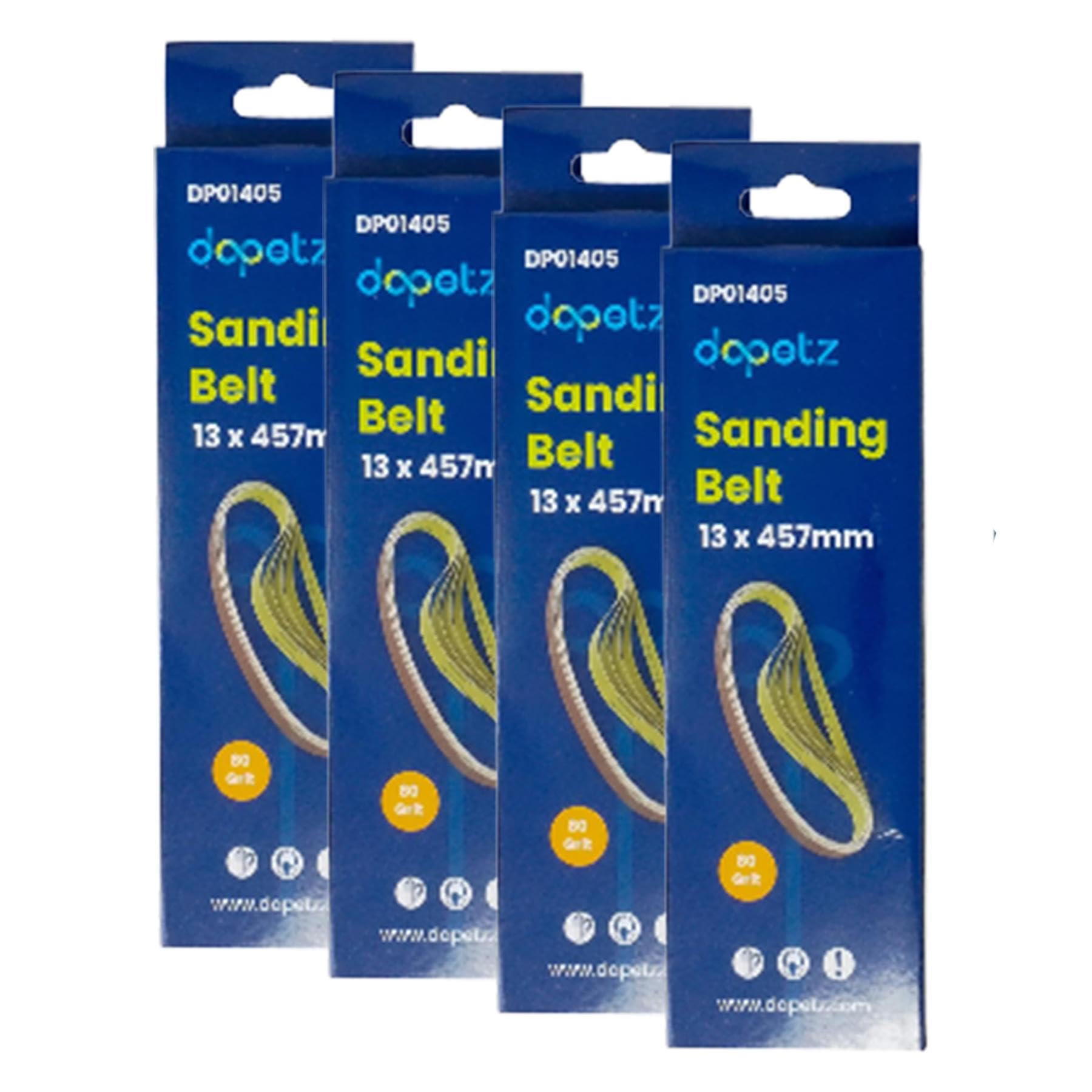 Dapetz ® Sanding Belt 13x457mm, 80 Grit for Grinding, Sharpening, Derusting, Precise Sanding on Metal and Wood, Compatible with Makita, Bosch, Dewalt Belt Sanders 20pcs