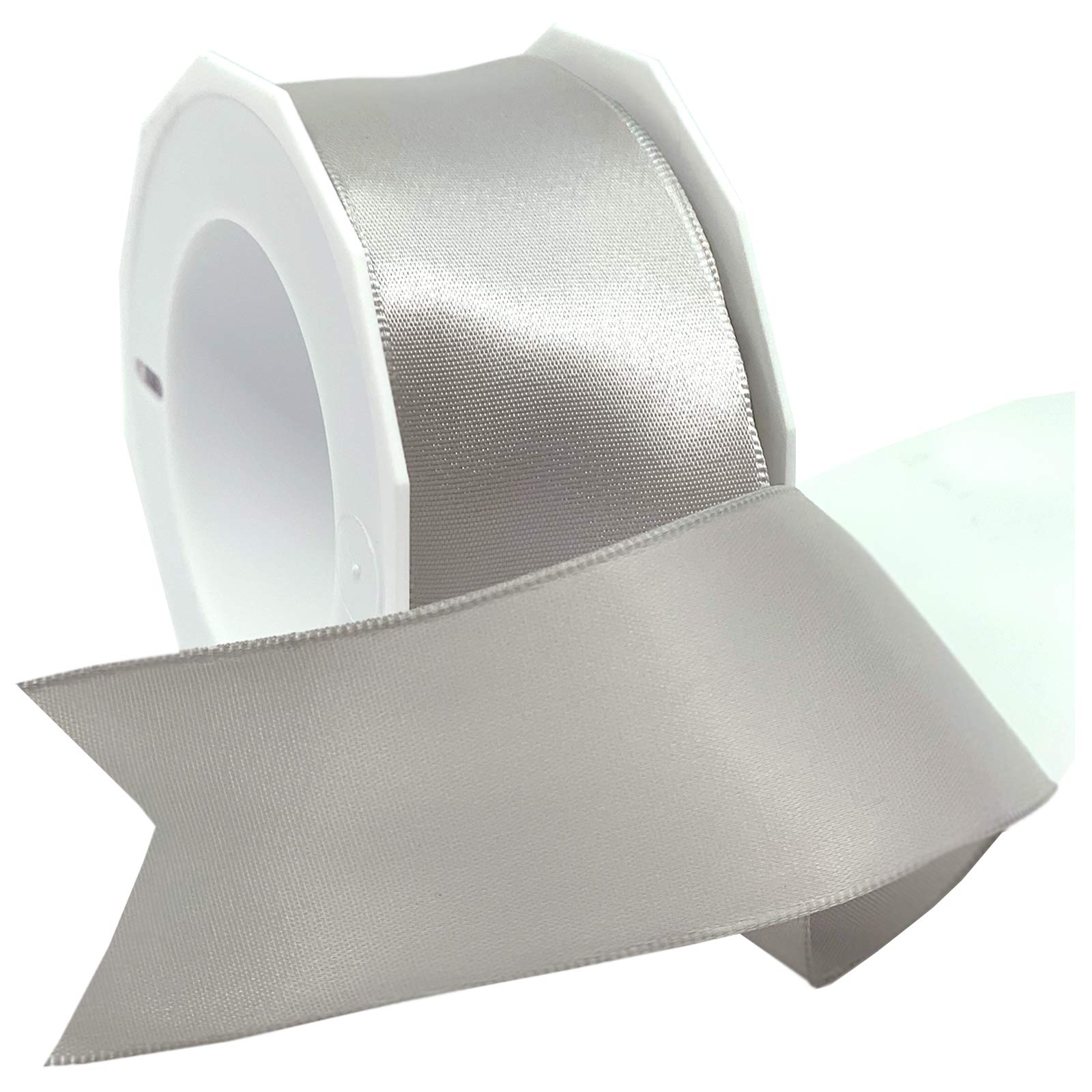 Morex Ribbon Ribbon, Polyester, Silver, 1-1/2 inch by 10 Yards