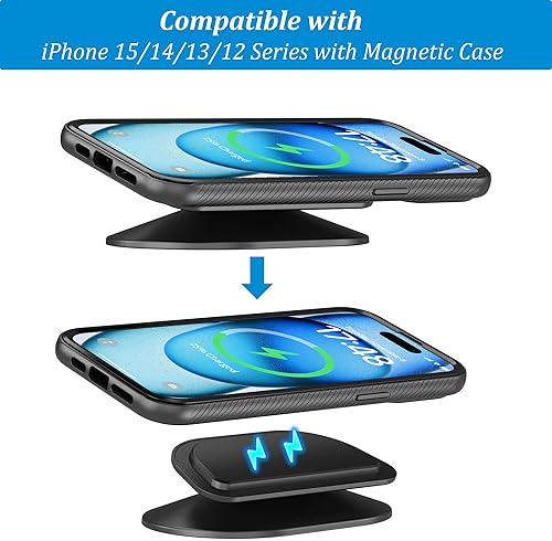 Miniatura 5 de PlusAcc Soporte para Shw 8 (3 generación) - Soporte giratorio de inclinación ajustable, accesorios de soporte de mesa para Shw 8 3 generación, base