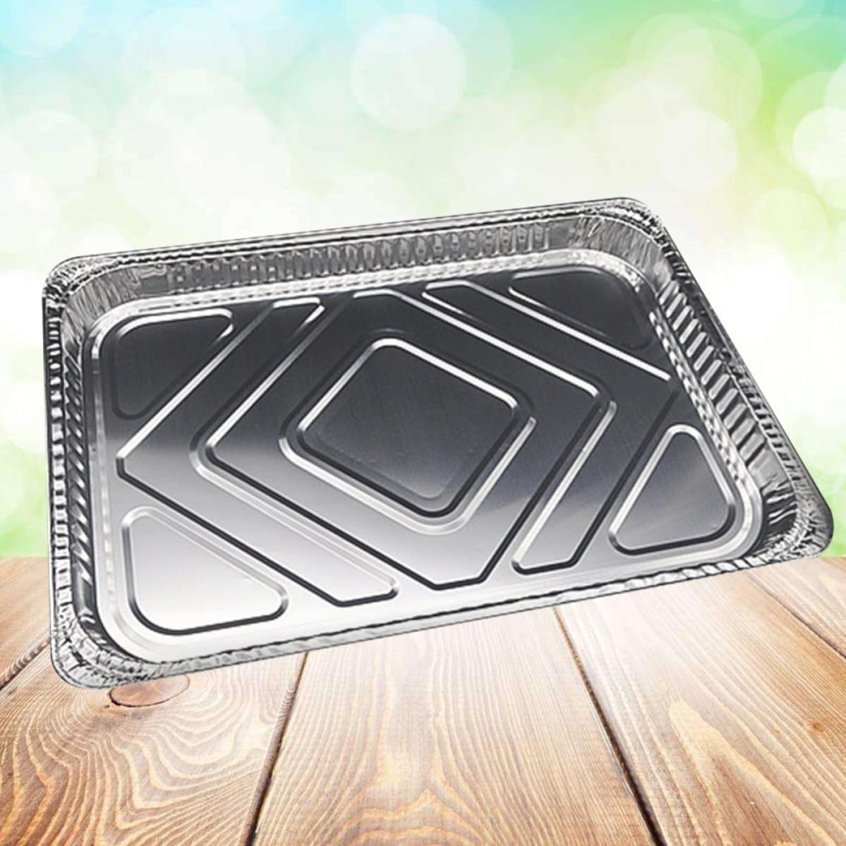 10 Bandejas Desechables de Papel de Aluminio para Barbacoa, Fácil Limpieza y Mantenimiento de Grill, Paquete de 10 Unidades para Recoger Grasa
