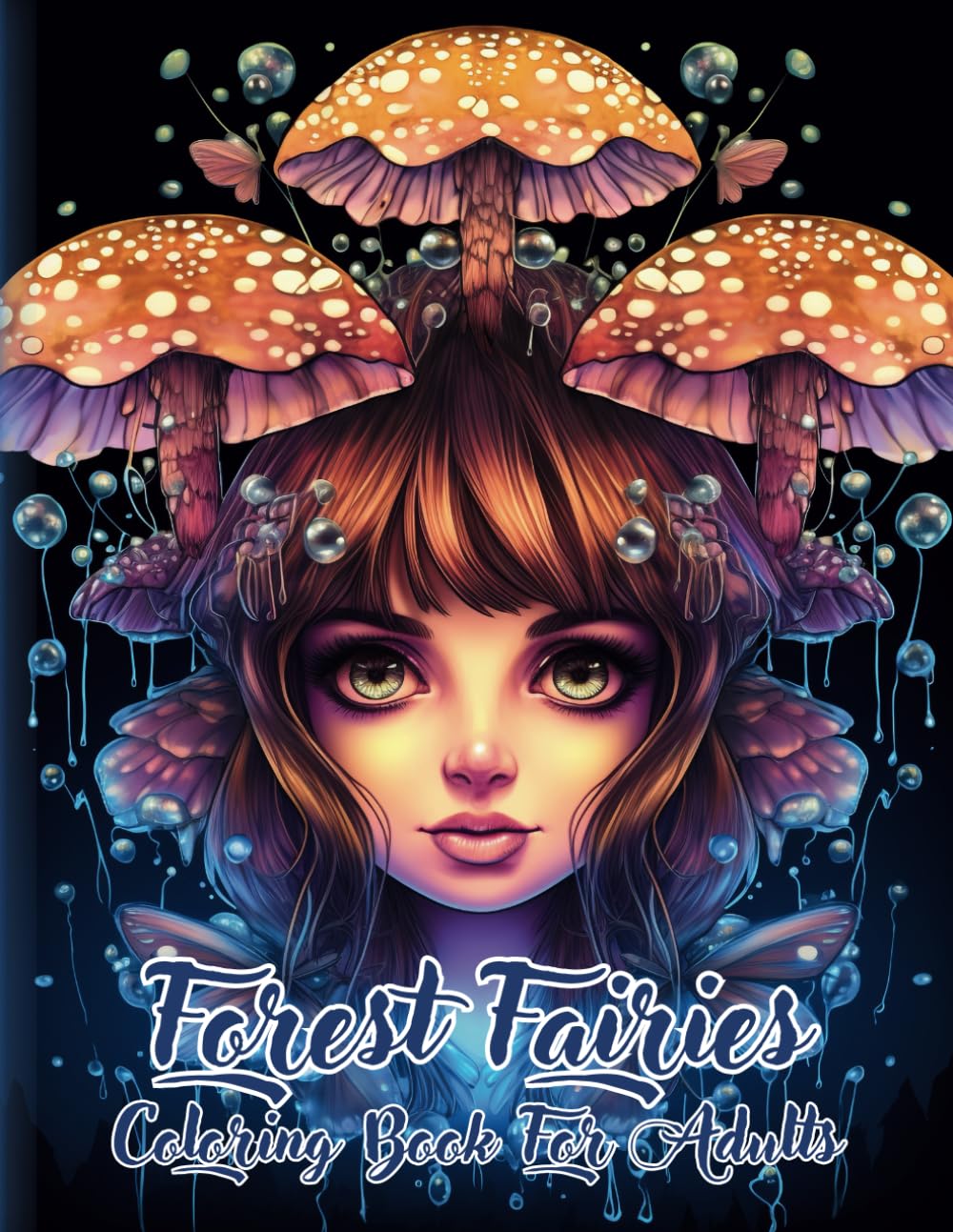 Forest Fairies Coloring Book For Adults : Fantasy Fairies Coloring Book With Full Page , For Mindfulness And Relaxation,Magical fairies coloring bookBooks