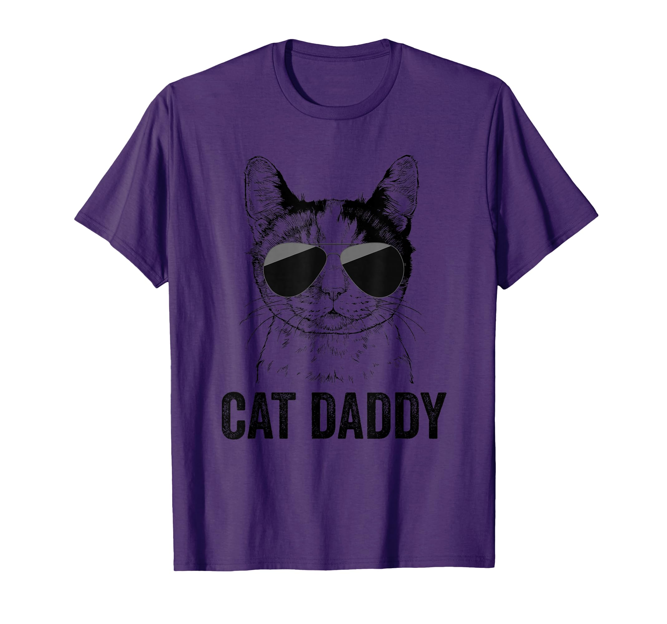 Cat Daddy Vintage Calico Cat Dad Father's Day T-Shirt for Men Women Girls Kids
