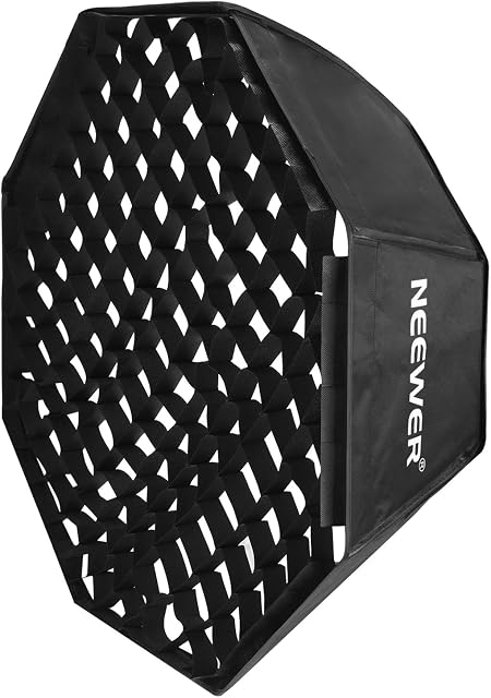 Neewer 32x32inches/80x80centimeters Octagon Flash Softbox with Grid and Bowens Mount Speedring Compatible with Nikon Canon Sony Pentax Olympus Panasonic Lumix Neewer Flash