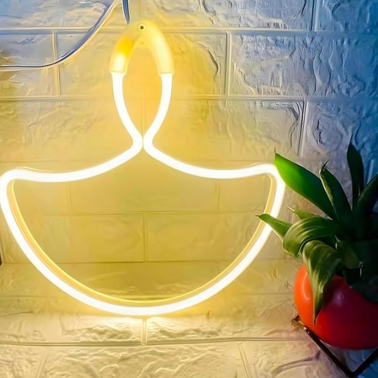 XERGY Diwali Diya Neon Sign Strip Lights, LED Strip Rope Lights for Home Party Supplies Decor Accessory | for Diwali Room Indoor Outdoor Decoration Light, Electric AC Plug (Warm White)