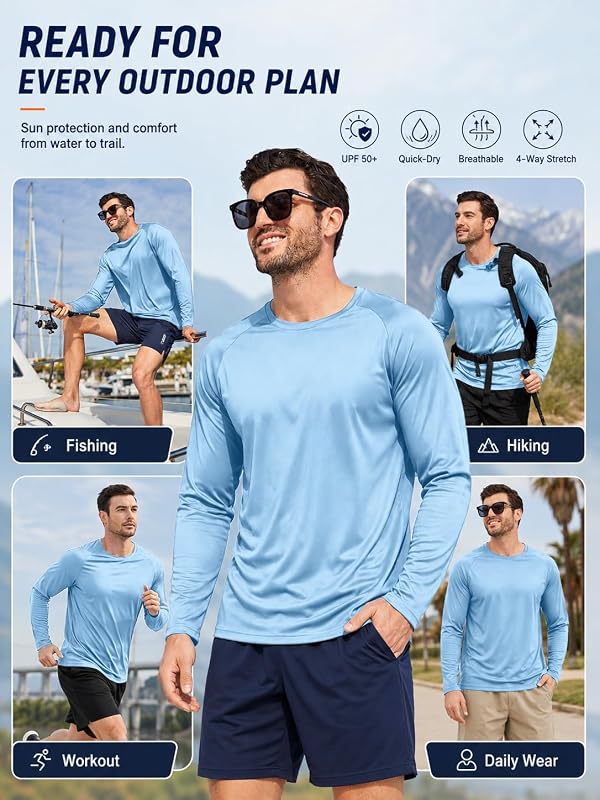 WENTTUO Long Sleeve Shirts for Men Pack by WENTTUO - Image 4