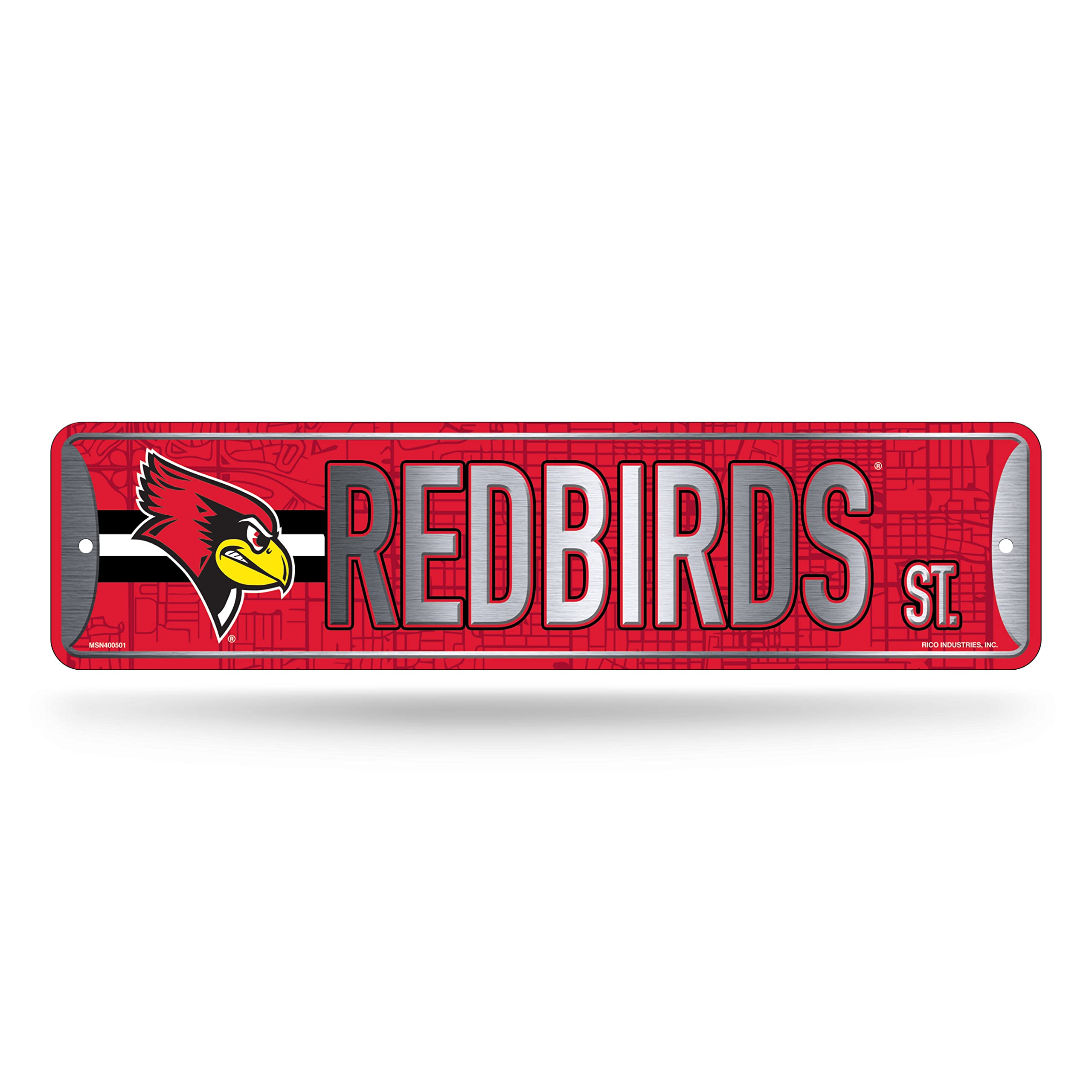 NCAA Rico Industries Metal Street Sign Metal Street Sign 4" x 15" Home Décor - Bedroom - Office - Man Cave