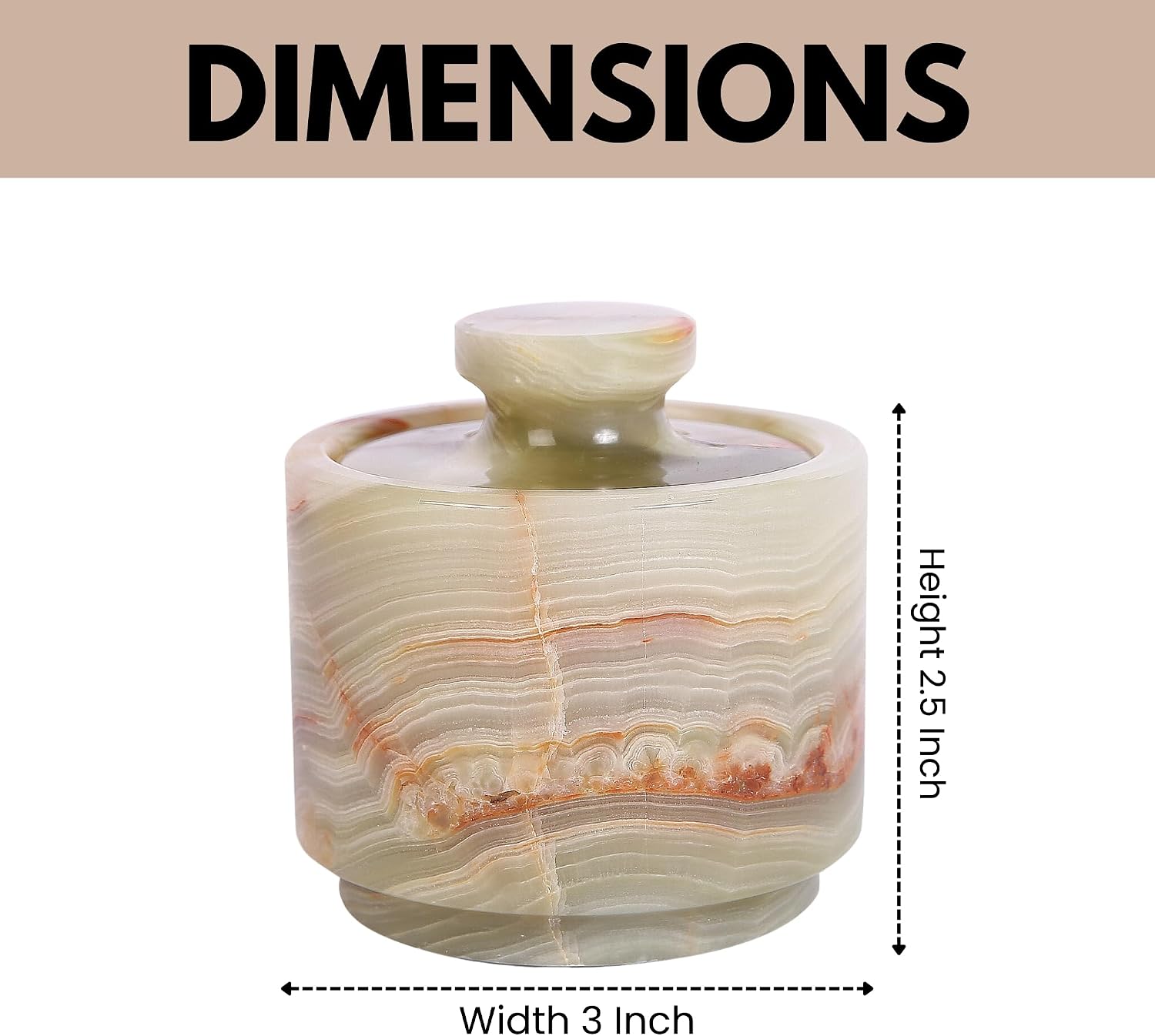 Marble Salt Cellar with Lid- Pack of 2 Marble Salt and Pepper Bowls- Salt Holder with Lid to Put Salt, Paprika, Pepper, and Spice (Onyx Green & White, Style 01)