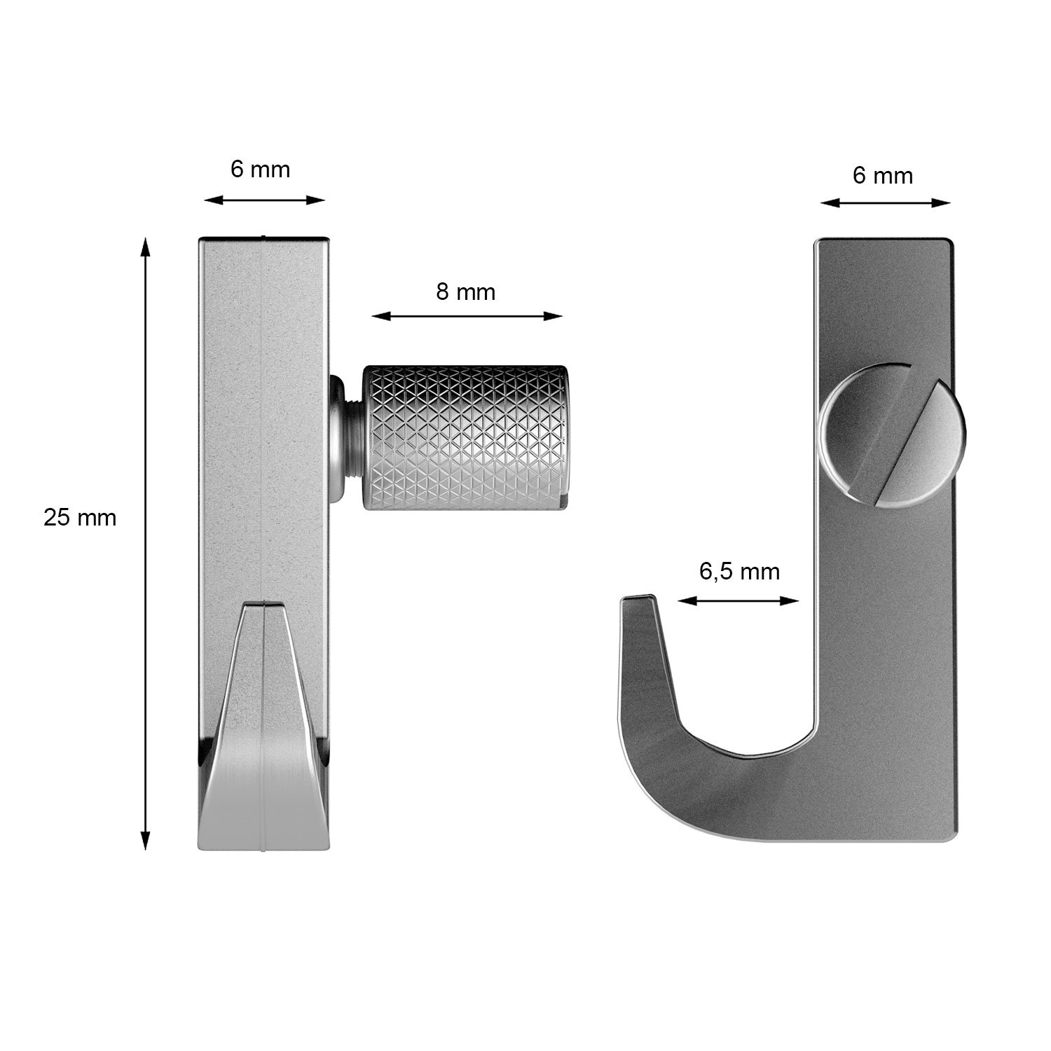 8 Meter Bilderschienen - Select - Komplett Set in Silber von Hang-it