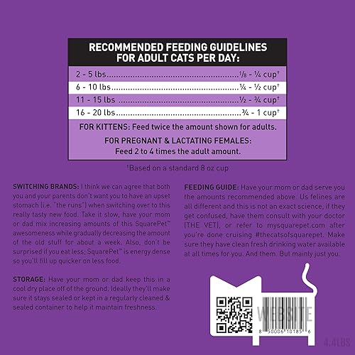 Miniatura 3 de SquarePet - Felino de pavo y pollo VFS Powercat 4.4lb