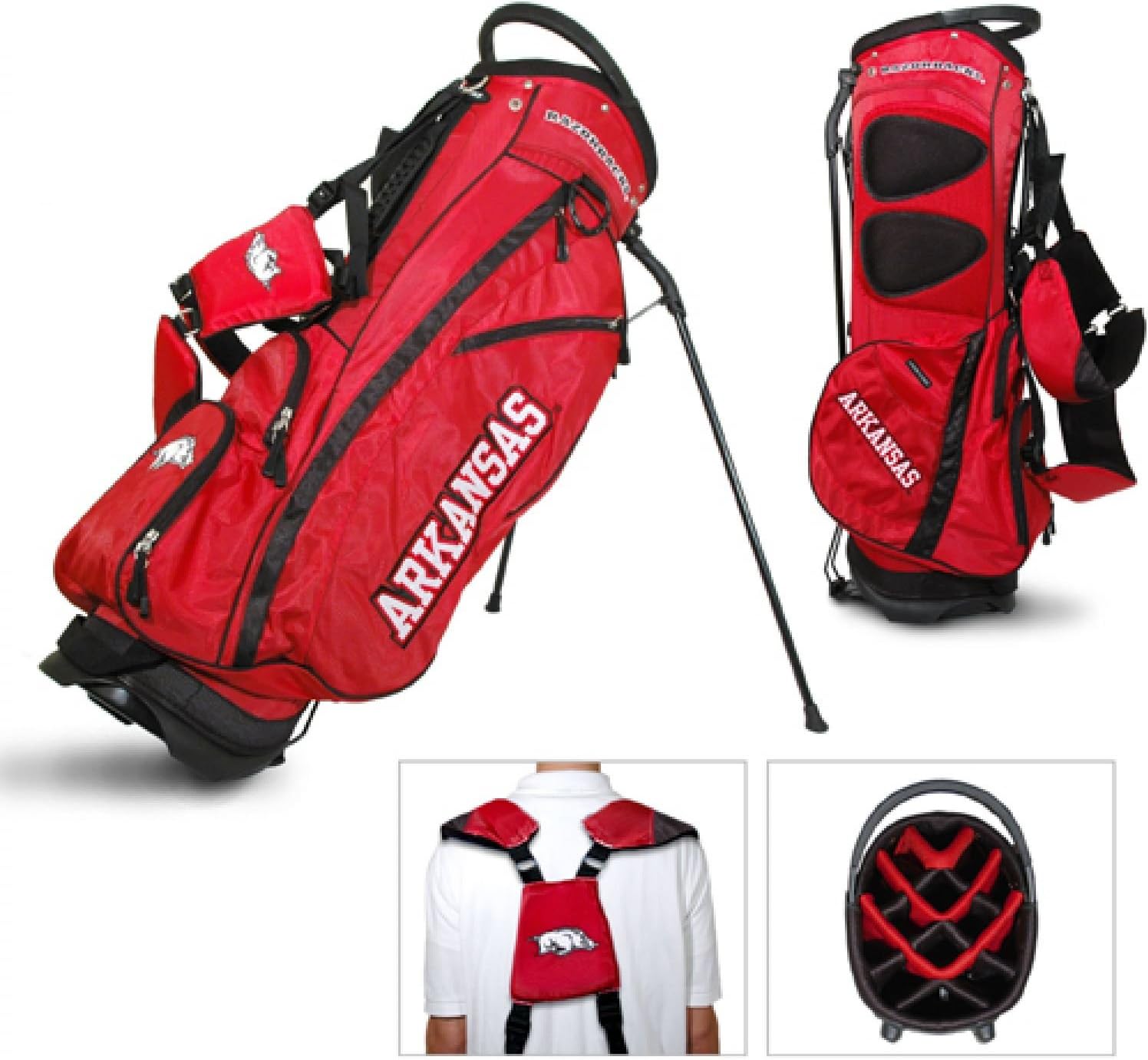 Team Golf Arkansas Razorbacks NCAA Stand Bag 14 way