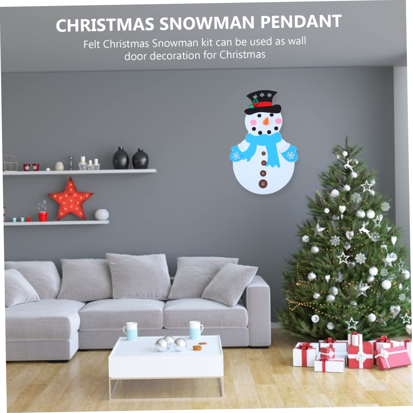 IMIKEYA 3 Sätze Ornament schneemann DIY Spiele kit weihnachtsschneemann bausatz selber Machen weihnachtsbasteln Weihnachts basteln Weihnachtsdekorationsset selber Machen Festivalbedarf