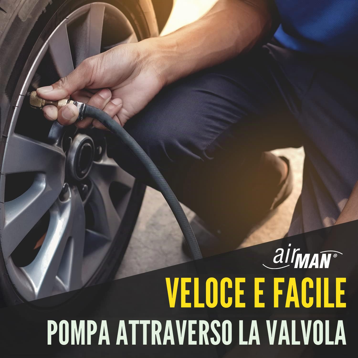 AirMan 65-005-011 ATVT HB Sigillante per riparazione pneumatici, 450 ml, tubo a colori assortiti