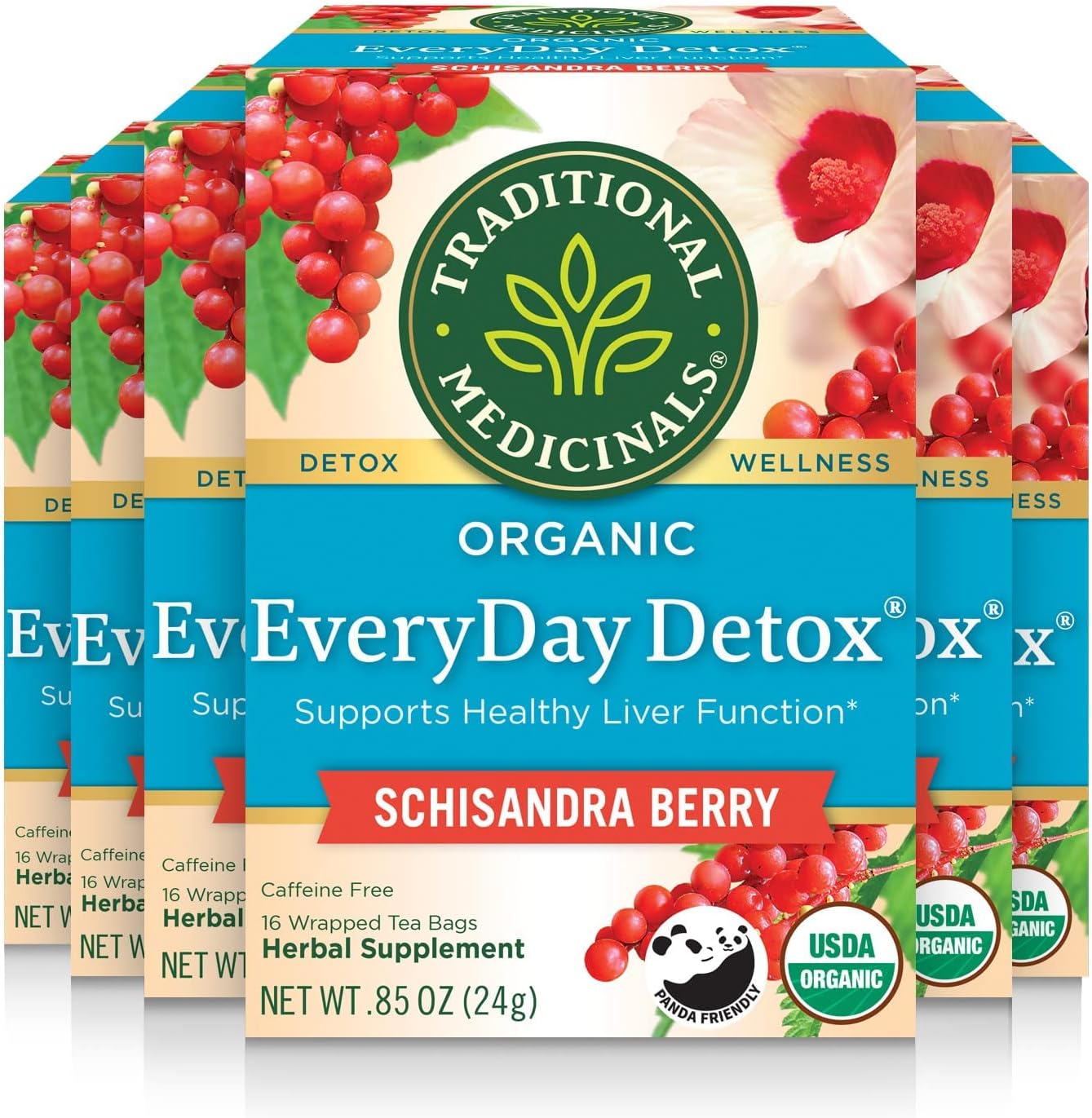 Amazon.com : Traditional Medicinals Tea, Organic EveryDay Detox ...