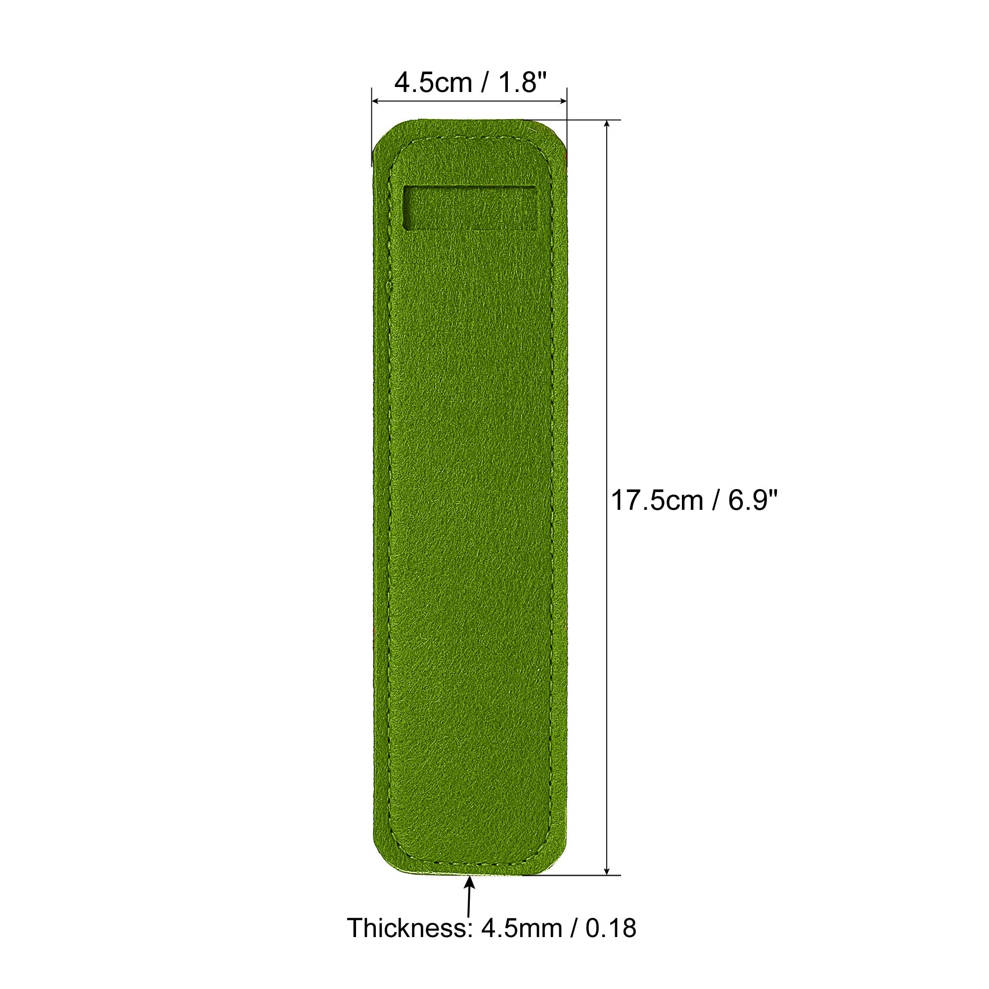 PATIKIL Felt Pen Case 4 Pack Pencil Bag Mini Pocket Protector Storage Sleeve Pouch Holder, Green - Image 2