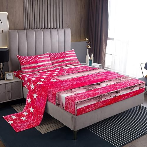 Miniatura 20 de Feelyou Sábanas de Flores Groovy con Bolsillo Profundo Sábana Bajera Ajustable 60S 70S 80S Flores Hippie Bohemias Juego de Sábanas Retro Floral Boho