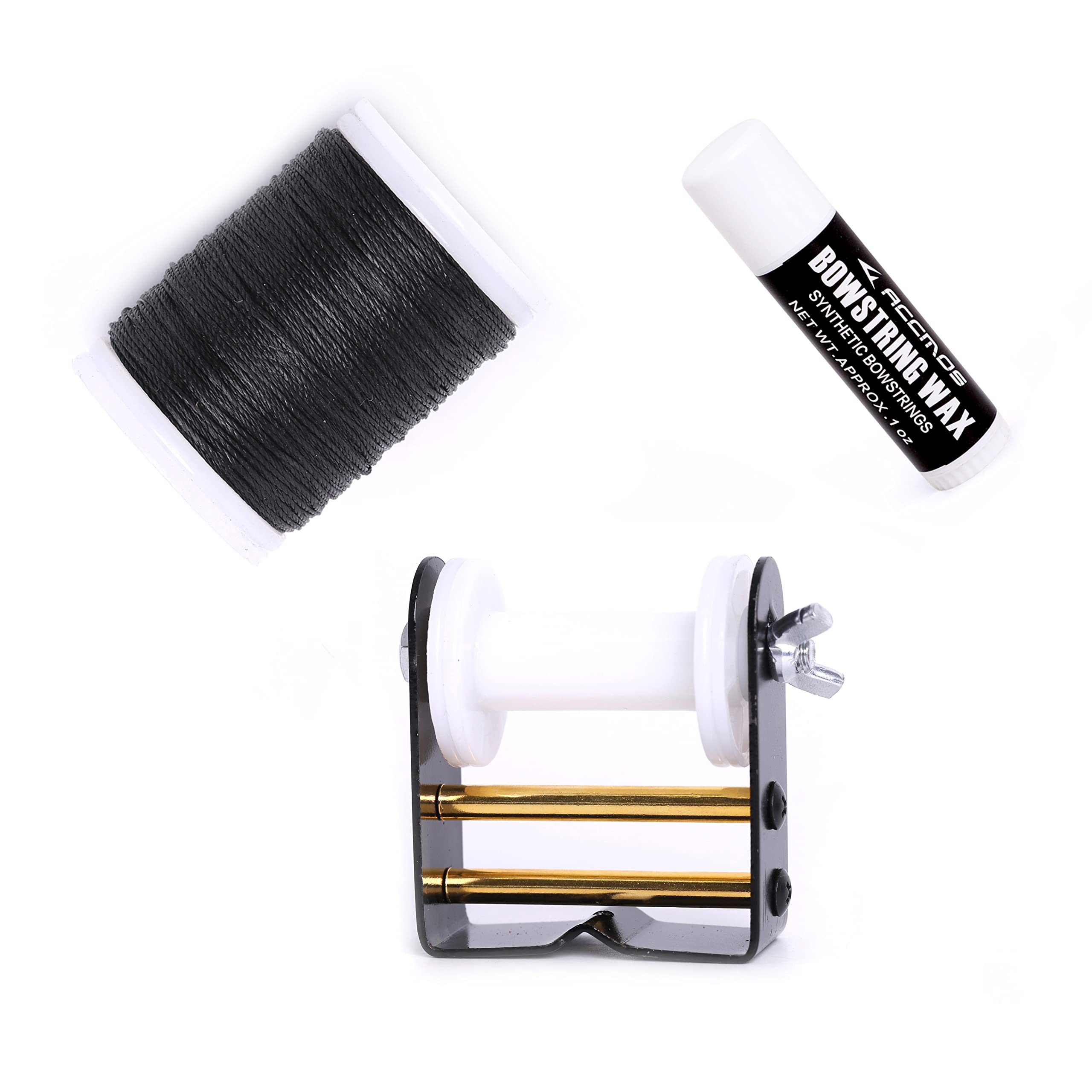 ACCMOS Tiro con L'Arco Corda dell'Arco Server Attrezzatura + Bow String Serving Thread + Cera per Archi Proteggi la Corda dell'Arco Set Caccia Tiro Archi Accessori