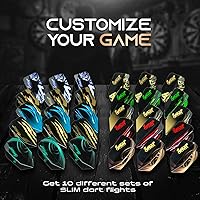 Vista 2 de IgnatGames Vuelos de dardos y accesorios – Juegos de 30 dardos de diferentes formas y 6 protectores de vuelo, kit de accesorios de dardos