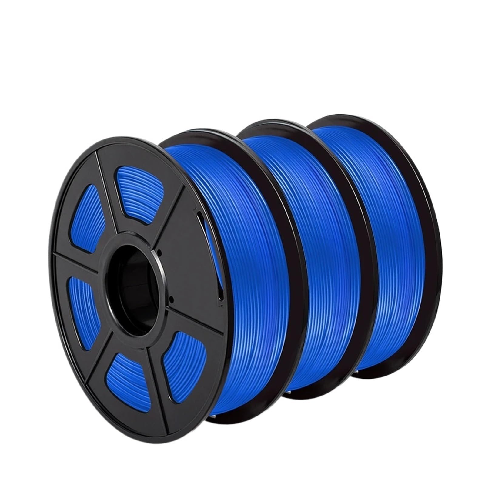 3D-Drucker-Filament 3PCS pla Plus 3D Filament 3KG 1KG/Rolle 1,75MM Genauigkeit +/- 0,02MM Keine Blase for 3D Drucker(PLAPLUS-3Blue)