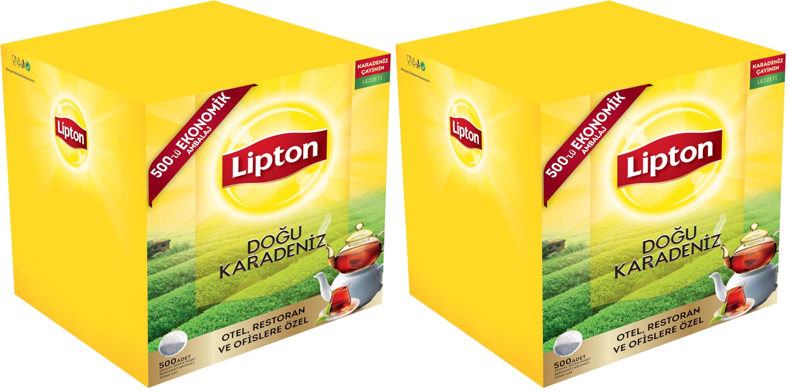 Lipton Doğu Karadeniz 500'lü Demlik Poşet Çay (2 paketi)
