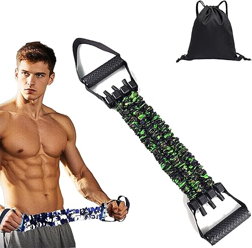 2025 Nuevo estirador de resistencia de 3 agujeros, banda de resistencia ajustable de 3 vías, bandas elásticas para expansor de pecho con asas,