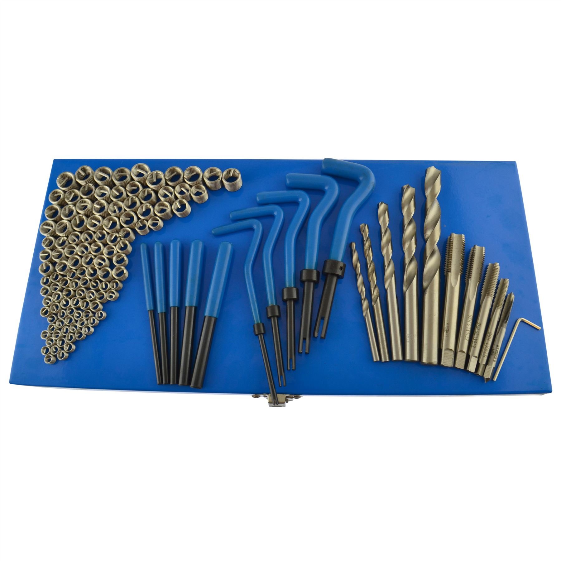AB Tools-US Pro Installazione di Thread e Kit di Riparazione helicoil Impostare 130pc Dimensioni metriche M5-M12 A118