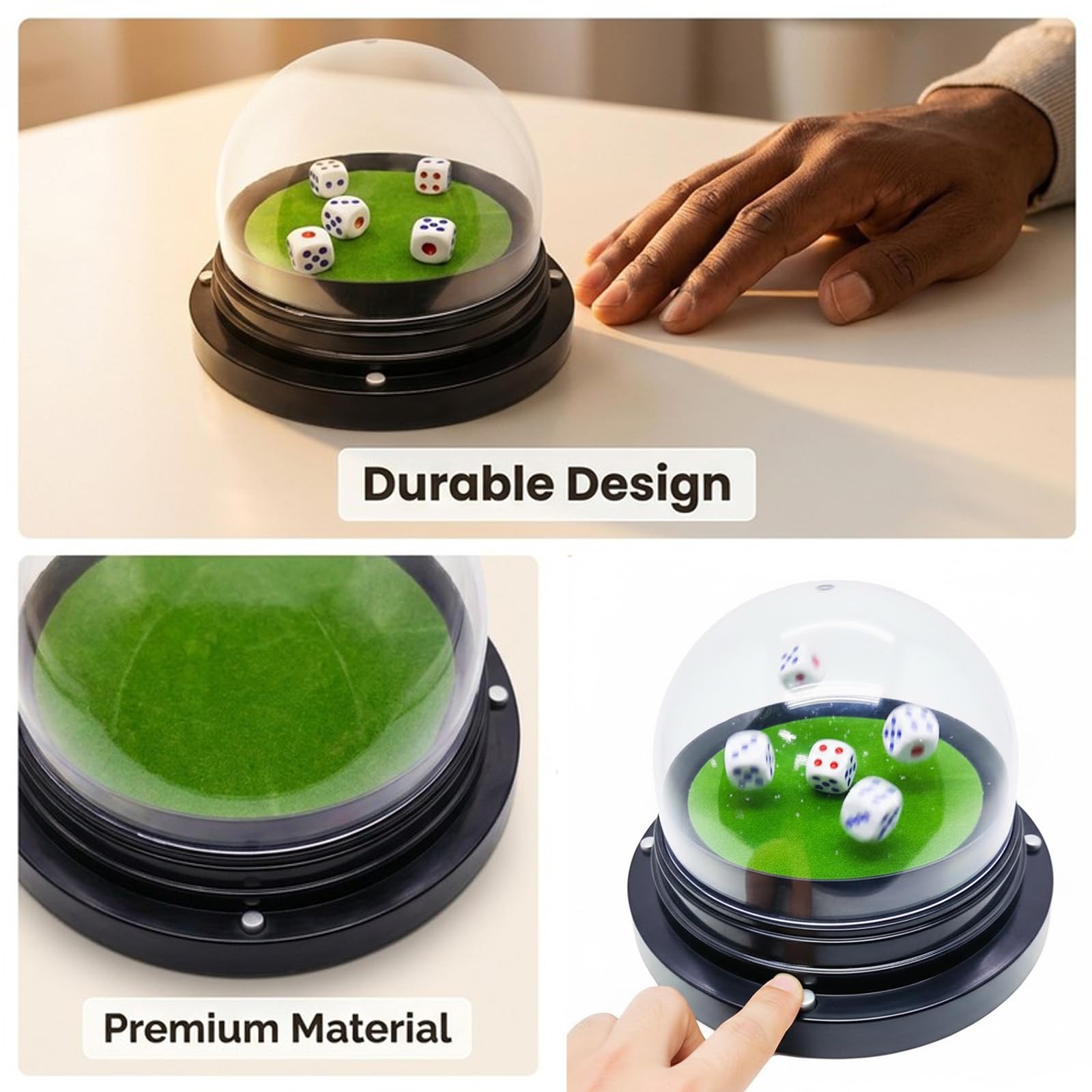 Gikfun EK1981 Rouleau à dés automatique avec dés pour jeux de table