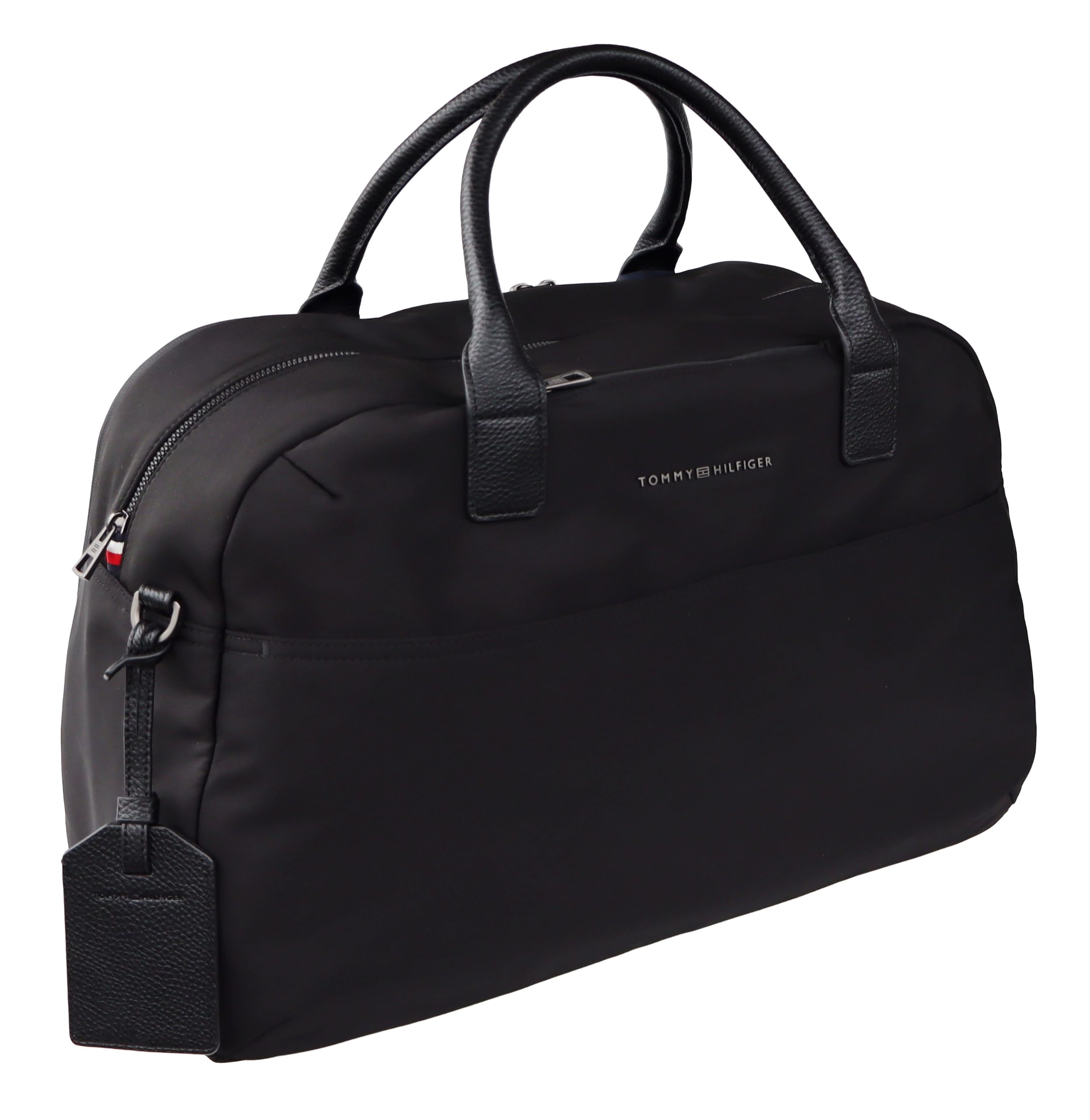Tommy Hilfiger Weekender - Bolsa de deporte (nailon), color negro