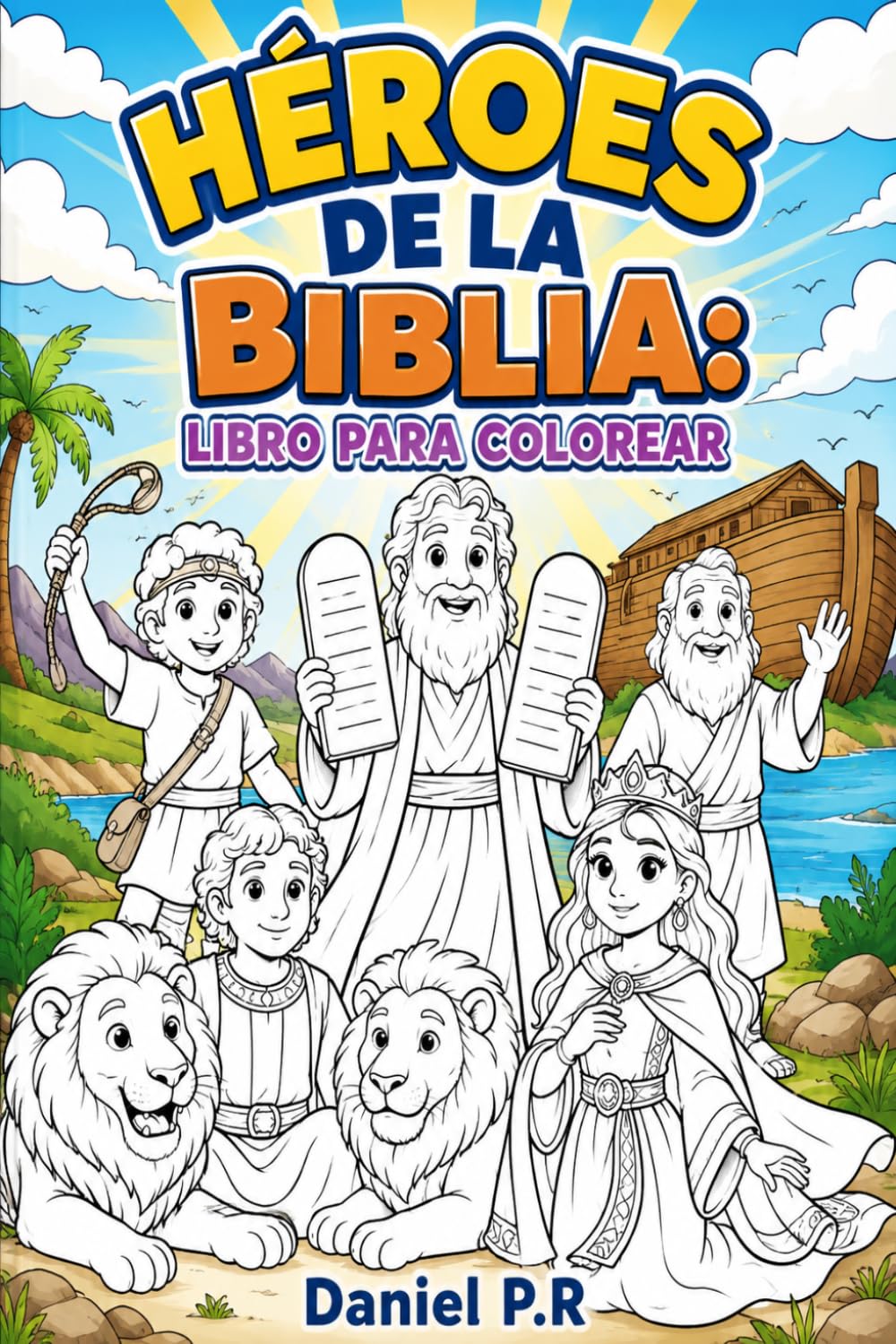 Héroes de la Biblia: Libro para Colorear