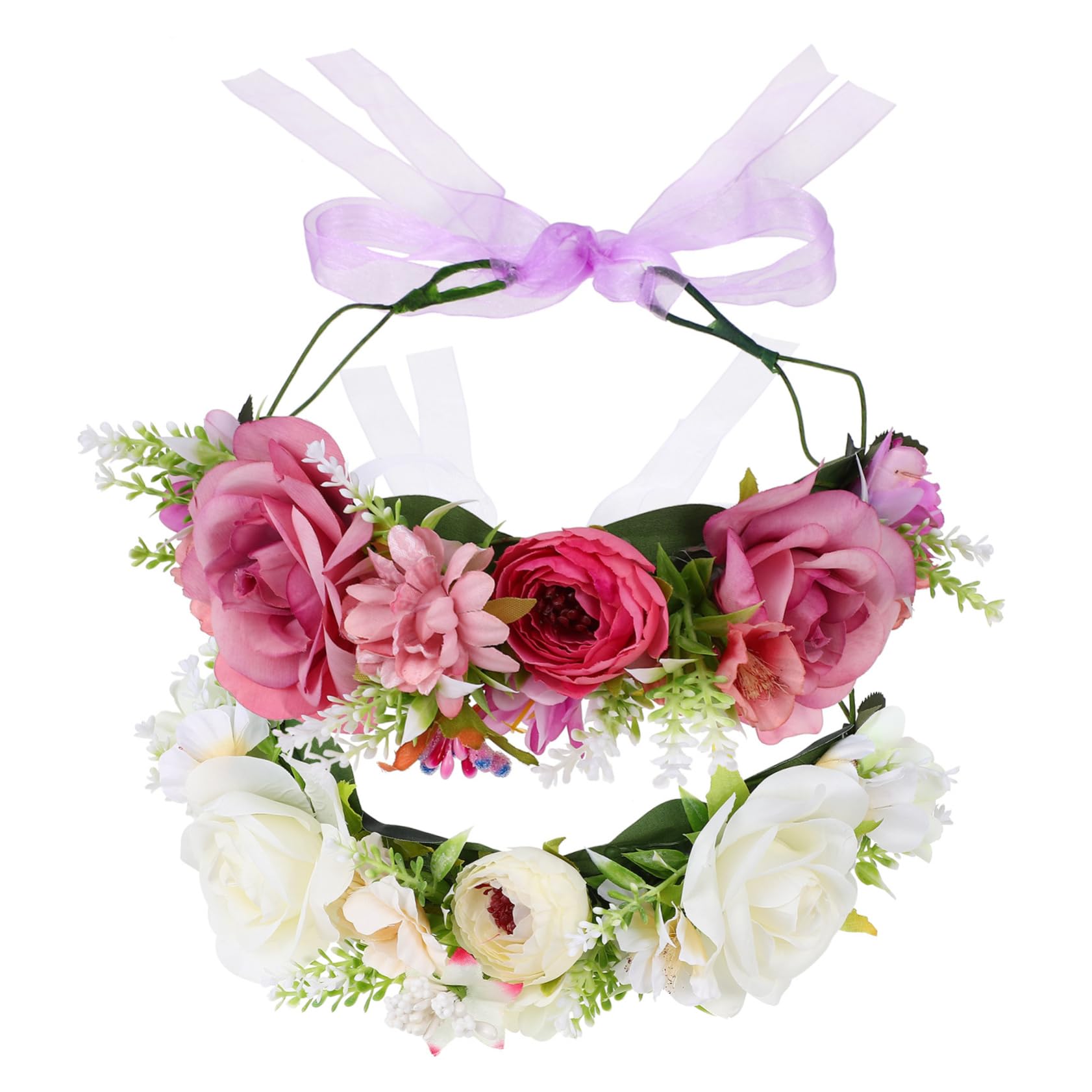 Baluue 6stücke Handgemachte Blumen-haarreifen Für Hochzeiten Festivals Und Partys Leichtes Und Dekoratives Haarschmuck Unvergessliche