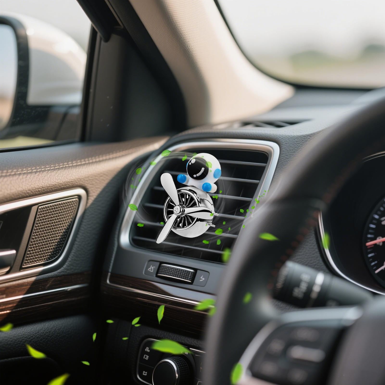 Clip Areatore per Auto con Profumatore Diffusore Aromaterapia per Bocchette | Decorazione Carina con Astronauta Rotante per Veicoli Auto Camion