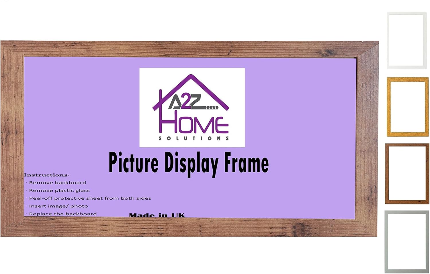 A2Z Home Solutions® Large Wall Picture Frames 60 x 30cm Frame Landscape