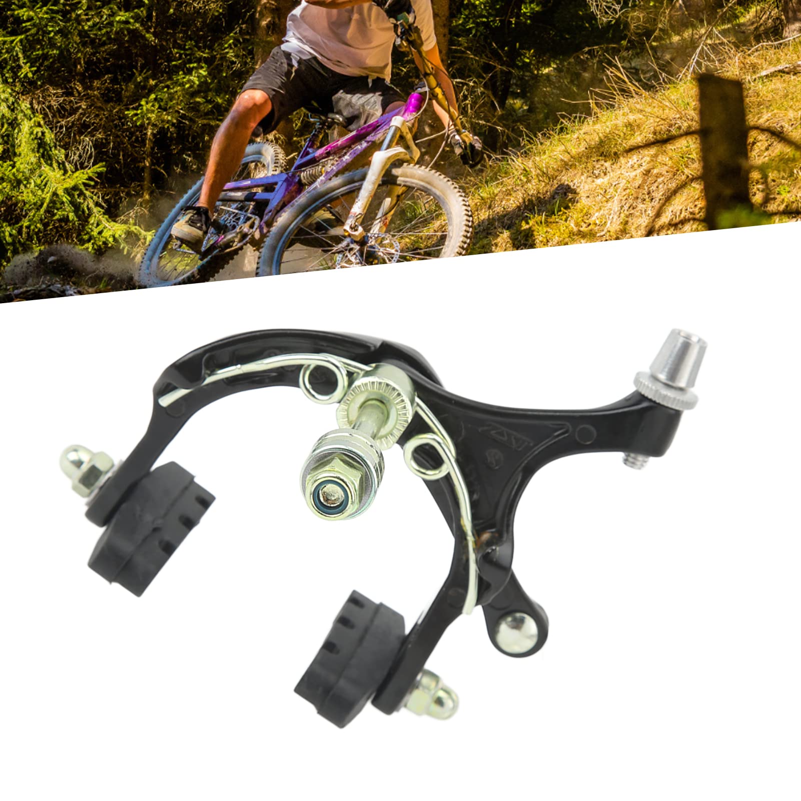 OUKENS Pinza Freno per Bici da Strada, Pinza Freno a Morsetto C in Lega di Alluminio UT, Pinza Freno Anteriore E Posteriore per Bici C Accessori per La Sostituzione della Bici(Morsetto Anteriore)